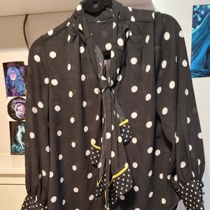 New York and Company Poka dot shirt
